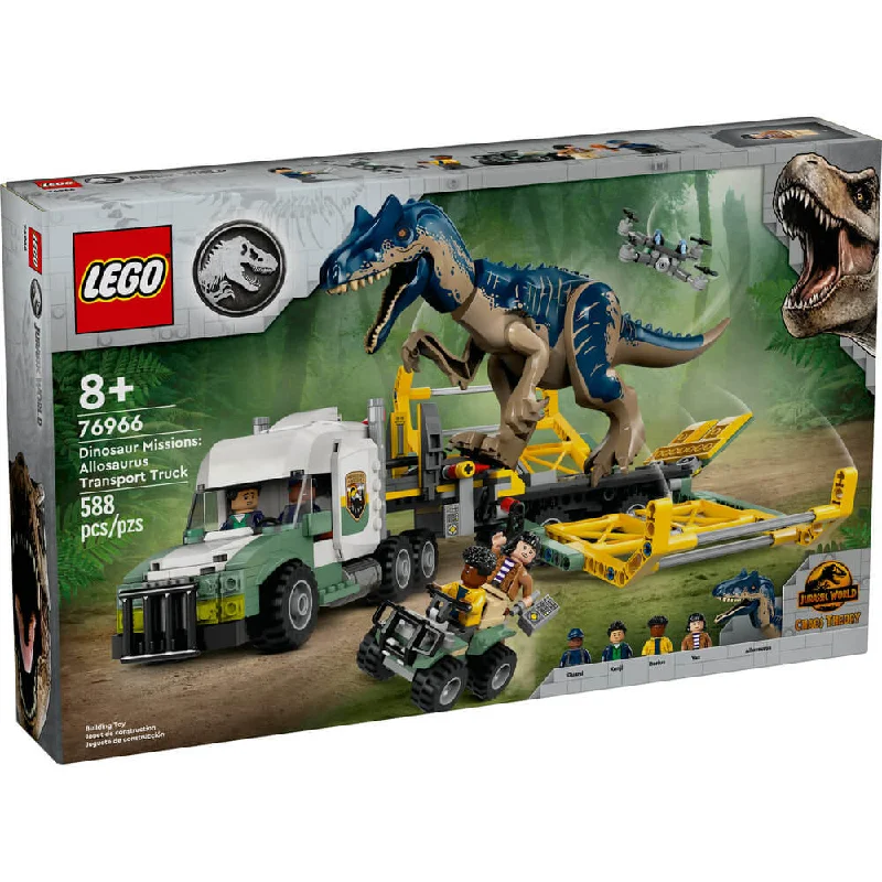 Highly adaptable LEGO creationsLEGO® Jurassic World Dinosaur Missions: Allosaurus Transport Truck 588 Piece Building Set (76966) Highly adaptable LEGO creationsLEGO® Jurassic World Dinosaur Missions: Allosaurus Transport Truck 588 Piece Building Set (76966)