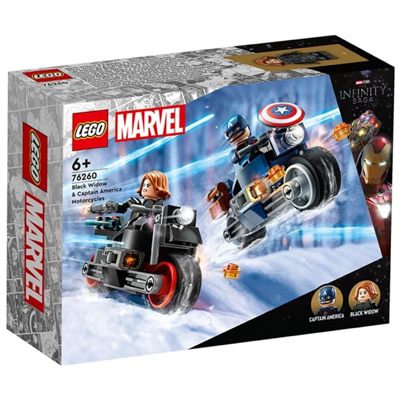 Offering a sense of nostalgia LEGOLEGO® Marvel Black Widow & Captain America Motorcycles Offering a sense of nostalgia LEGOLEGO® Marvel Black Widow & Captain America Motorcycles