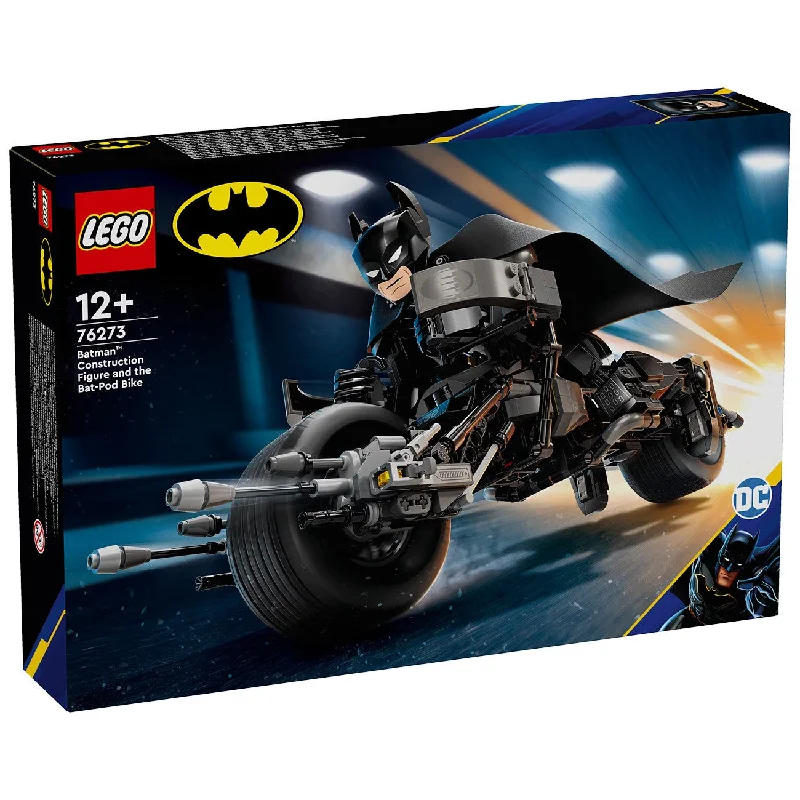 Environmentally friendly LEGO materialsLEGO® Marvel Byg selv-figur af Batman™ og Batpod-motorcyklen