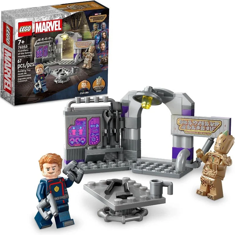 Offering a sense of nostalgia LEGOLEGO Marvel Guardians of The Galaxy Headquarters 76253, Super Hero Building Toy Set - 67 PCS