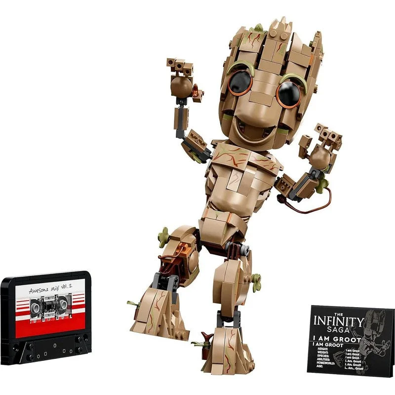 Environmentally friendly LEGO materialsLego Marvel I Am Groot Building & Construction Kit (476 Pieces) Environmentally friendly LEGO materialsLego Marvel I Am Groot Building & Construction Kit (476 Pieces)