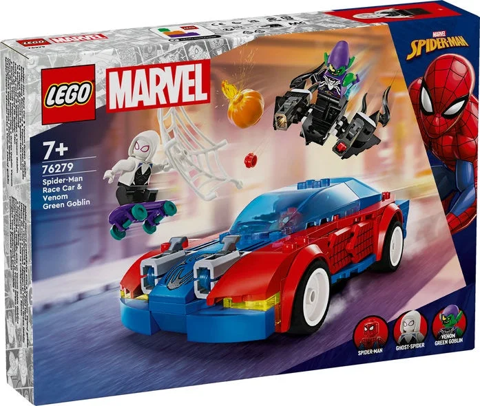 Customizable and personalized LEGO optionsLego Marvel - Race Car and Venom Green Goblin 76279