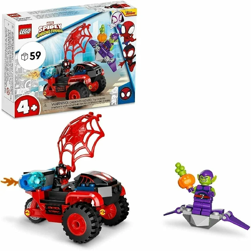 Precisely scaled LEGO miniaturesLEGO Marvel Spidey & His Amazing Friends Miles Morales Spider-Man’s Techno Trike 10781 Building Kit (59 Pieces) Precisely scaled LEGO miniaturesLEGO Marvel Spidey & His Amazing Friends Miles Morales Spider-Man’s Techno Trike 10781 Building Kit (59 Pieces)