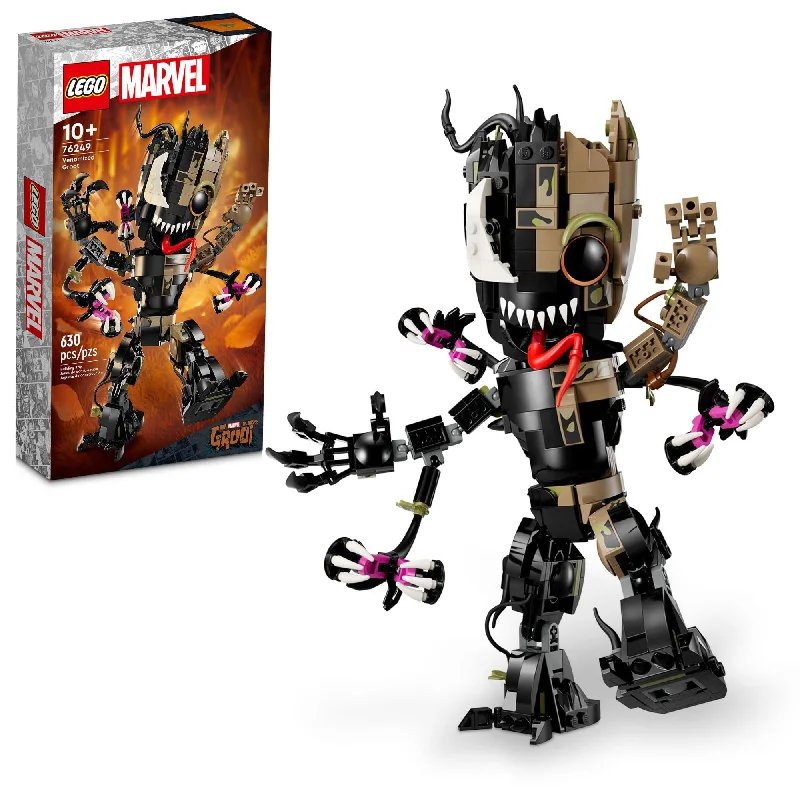 Beautifully crafted LEGO sculpturesLEGO Marvel Venomized Groot 76249 Transformable Marvel Toy for Play and Display, Buildable Marvel Action Figure for Fans of the Guardians of the Galaxy Movie, Birthday Gift for 10 Year Old Kids