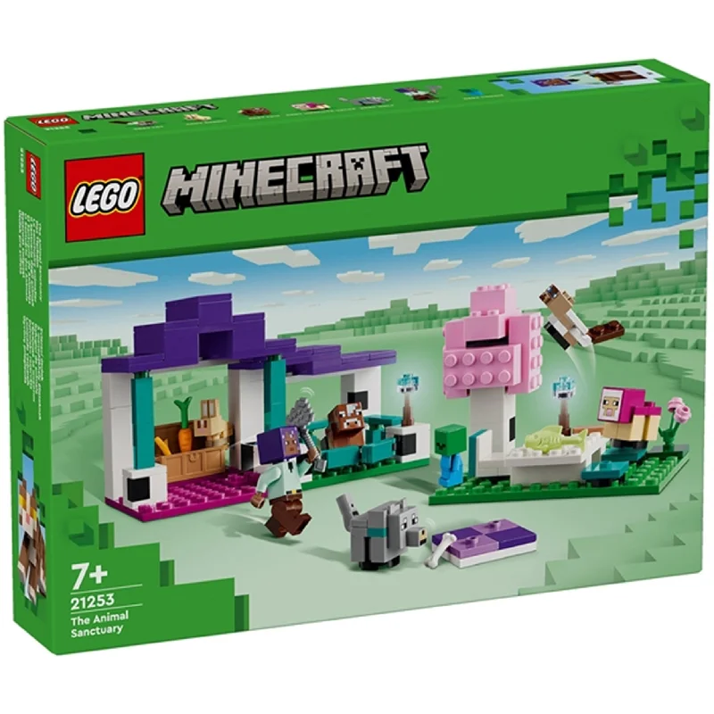 Finely detailed LEGO structuresLEGO® Minecraft® Dyrereservatet