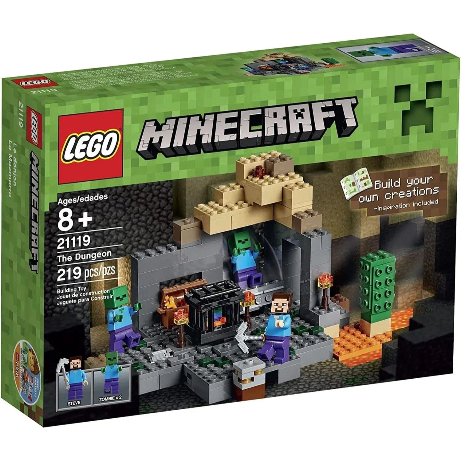 Seamlessly fitting LEGO connectionsLEGO [Minecraft] - The Dungeon (21119) Building Set