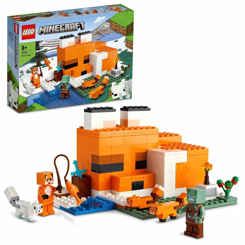 Intricate and intricate LEGO designsLego Minecraft The Fox Lodge Building Blocks Set (193 Pieces) Intricate and intricate LEGO designsLego Minecraft The Fox Lodge Building Blocks Set (193 Pieces)