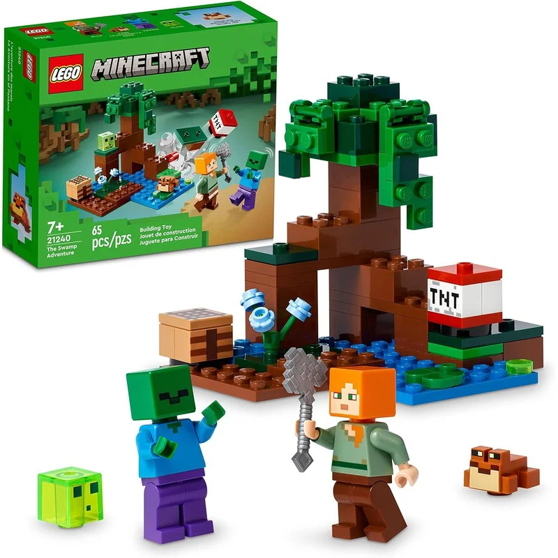 Inspiring architectural interest LEGOLEGO Minecraft The Swamp Adventure 21240, Building Game Construction Toy (65 Pieces)