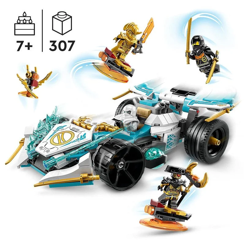 Promoting language development LEGOLEGO NINJAGO Zane's Dragon Power Spinjitzu Race Car 71791 Building Toy Set (307 Pcs)