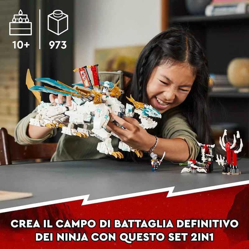 Enhancing problem-solving skills LEGOLEGO Ninjago Zane'S Ice Dragon Creature 71786 Building Toy Set (973 Pieces) -  (COD Not Available)