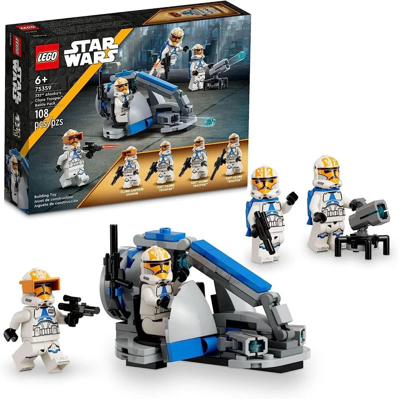 Fun-filled LEGO adventuresLego Star Wars 332nd Ahsoka’s Clone Trooper Battle Pack 75359 Building Toy Set (108 Pieces)