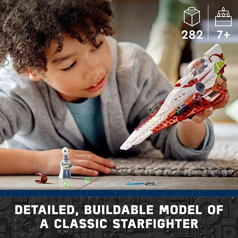 Promoting fine art skills LEGO modelsLEGO Star Wars OBI-Wan Kenobi's Jedi Starfighter 75333 Building Toy Set (282 Pieces)