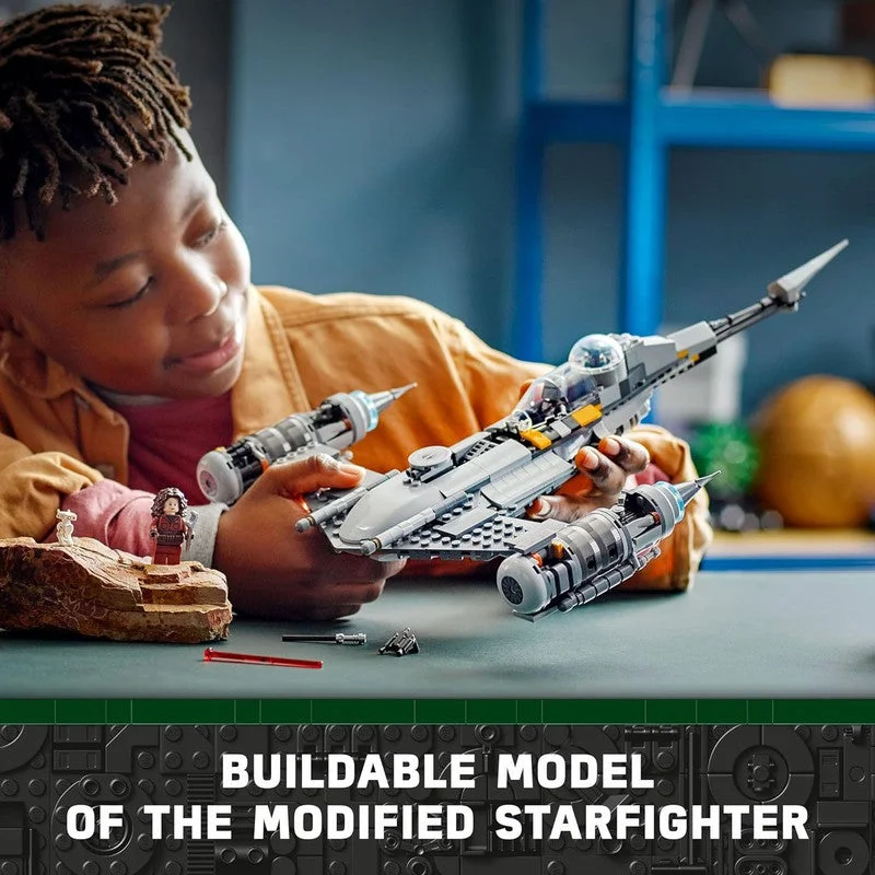 Captivating and enchanting LEGO worldsLEGO Star Wars The Mandalorian’s N-1 Starfighter 75325 Building Kit (412 Pieces)
