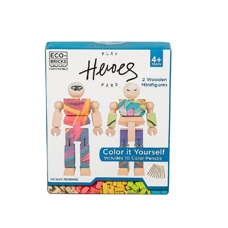 enchanting wooden toys that bring joy and happiness to children                   Mini Playhard Heroes | Twin Pack