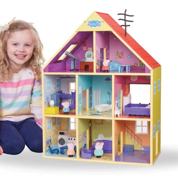 sturdy and long-lasting wooden toys for active play                   Peppa Pig's Wooden Playhouse 65cm
