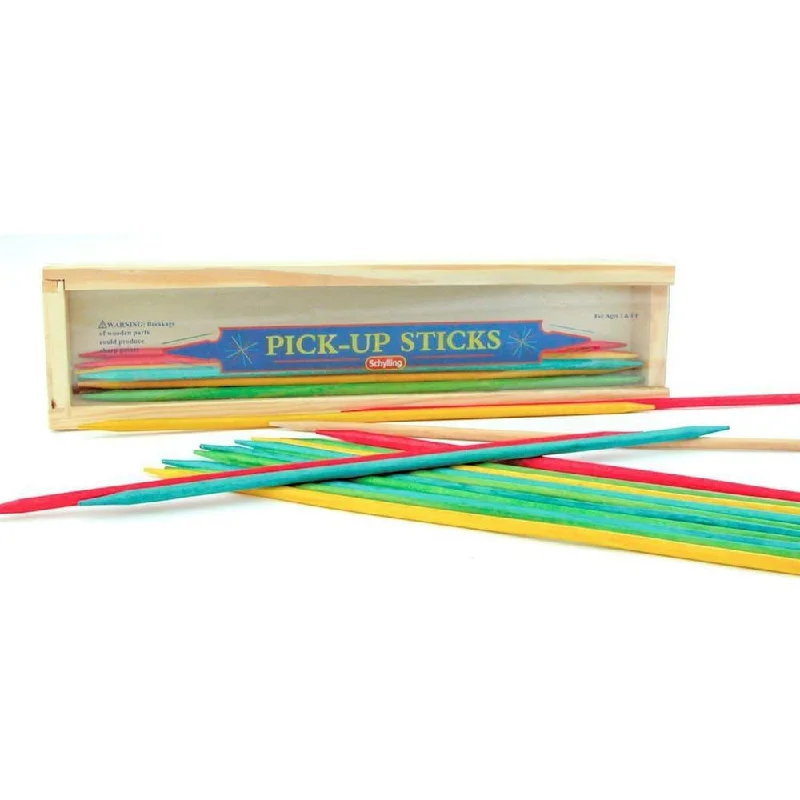 sturdy and long-lasting wooden toys for active play                   pick up sticks
