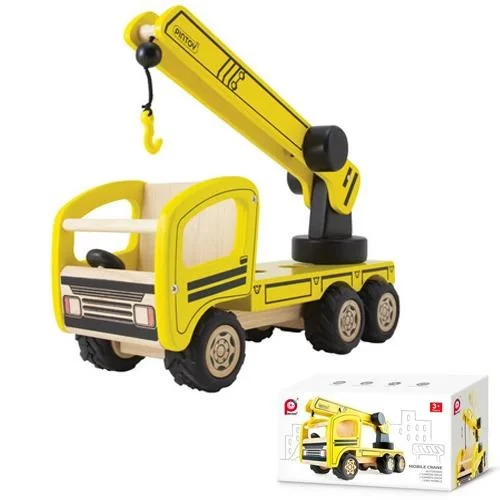 eco-friendly wooden toys made from sustainable materials                   Pintoy Mobile Crane