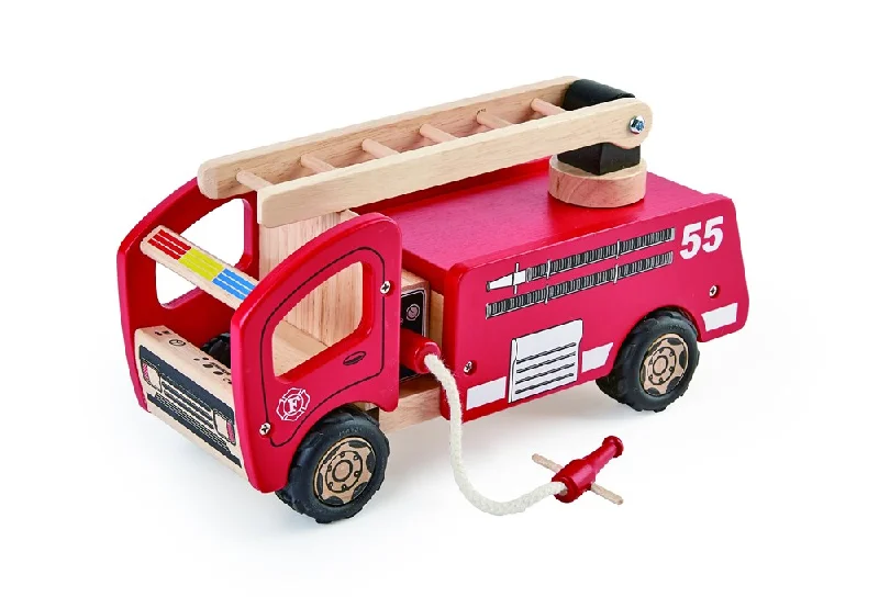 enchanting wooden toys that create lasting memories                   Pintoy Fire Engine (Small)