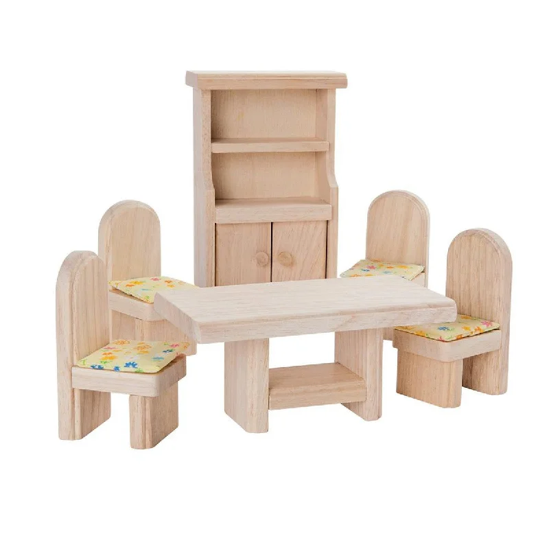 sustainably sourced wooden toys                   Plan Toys dining room classic