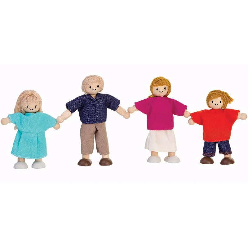 robust and durable wooden toys that are built to last                   Dollhouse Family Dolls - Caucasian