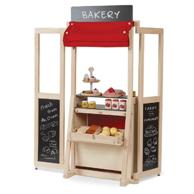 detailed wooden toys                 Wooden Puppet Theater & Play Market Stand