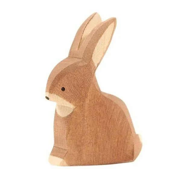 thoughtfully designed wooden toys              Ostheimer Brown Rabbit, Sitting