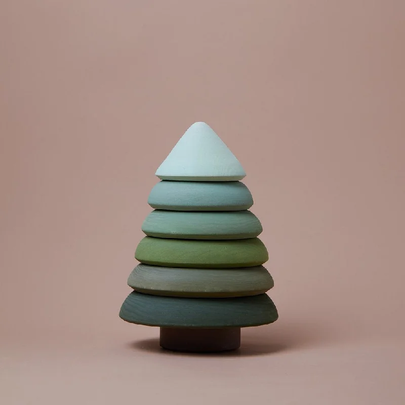 vibrant and colorful wooden toys for toddlers                   Raduga Grez | Fir Tree Stacker