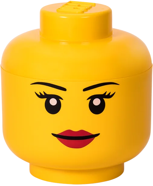 Offering interactive play LEGORoom Copenhagen LEGO® Storage Head Large Girl Face