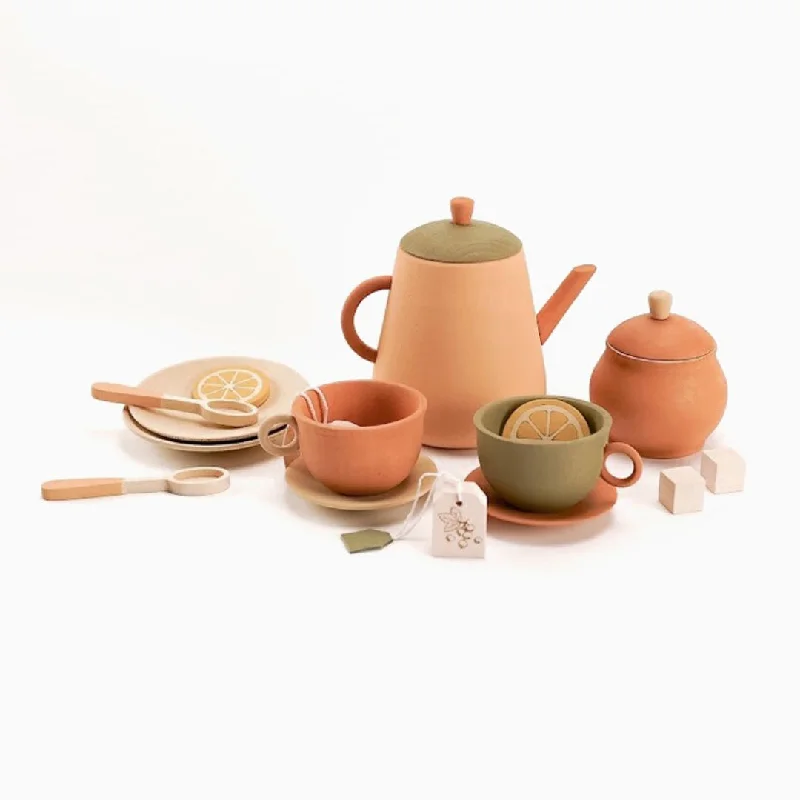 playful wooden toys                  Wooden Tea Set- Herbal Palette