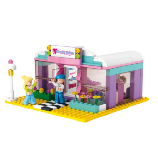 Offering interactive play LEGOSluban - Girl's Dream - Beauty Salon Building Bricks Set