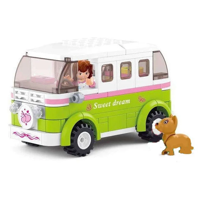 Family-friendly LEGO experiencesSluban - Girl's Dream - Motorhome Building Bricks Set