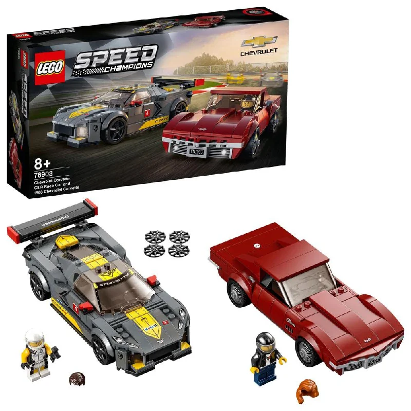 Perfect for both kids and adults LEGOLEGO Chevrolet Corvette C8.R Race Car & 1969 Chevrolet Corvette Construction blocks kit (76903)