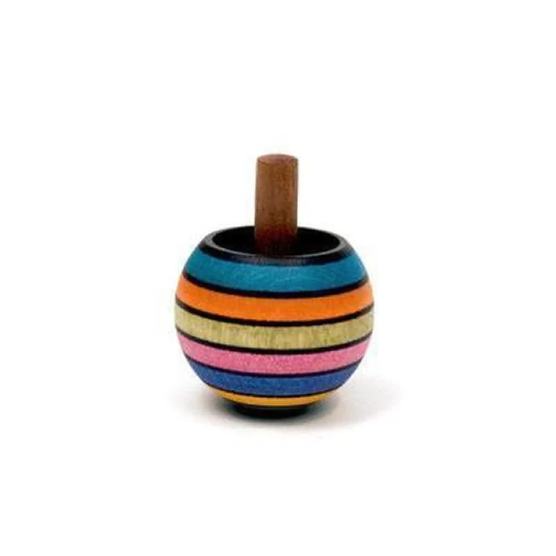 classic wooden toys for kids                striped upside down wooden top