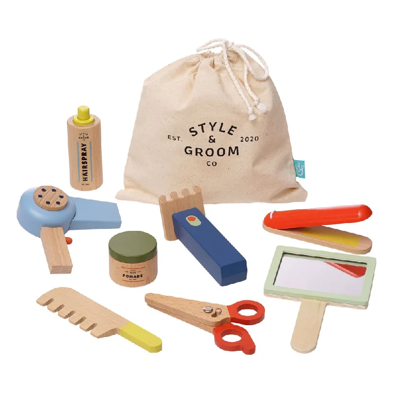 naturally finished and non-toxic wooden toys                   Style & Groom Set