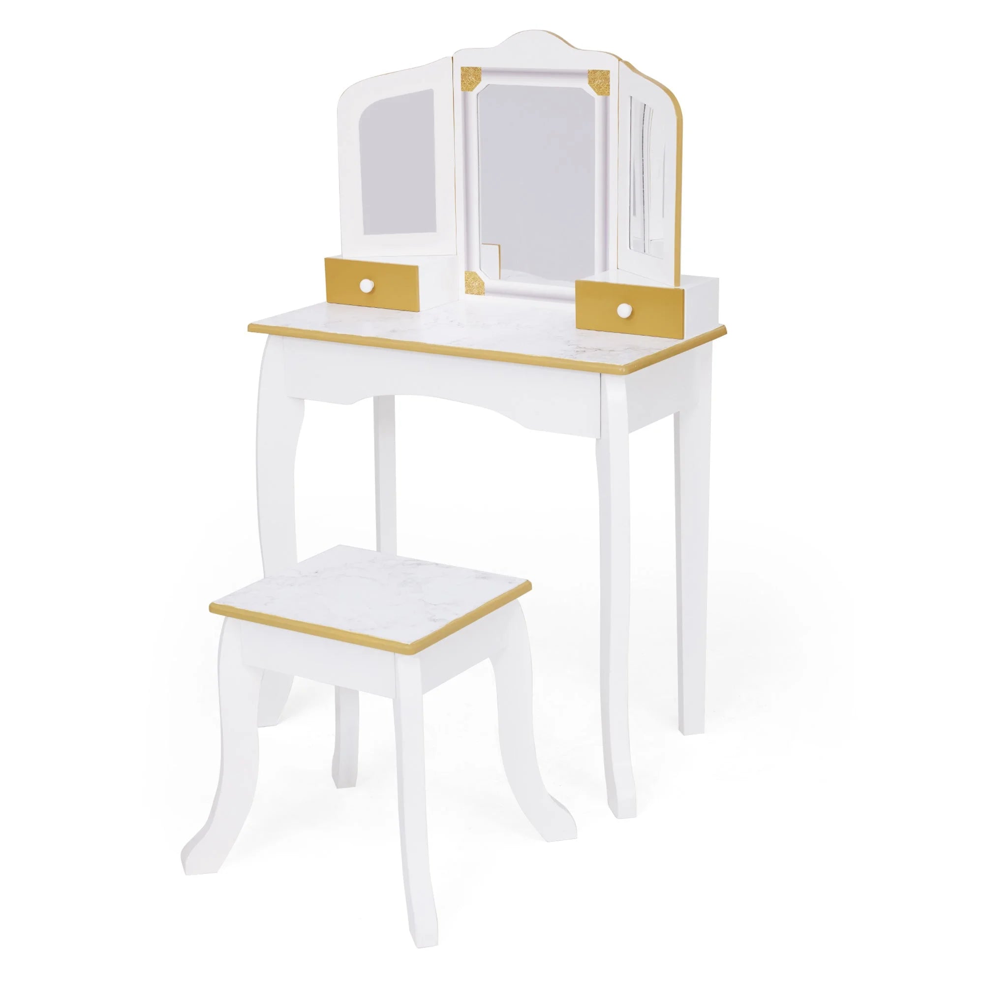 robust and durable wooden toys that are built to last                   Teamson Fantasy Fields Versailles Karolina Kids Wooden Dressing Table & Vanity Set