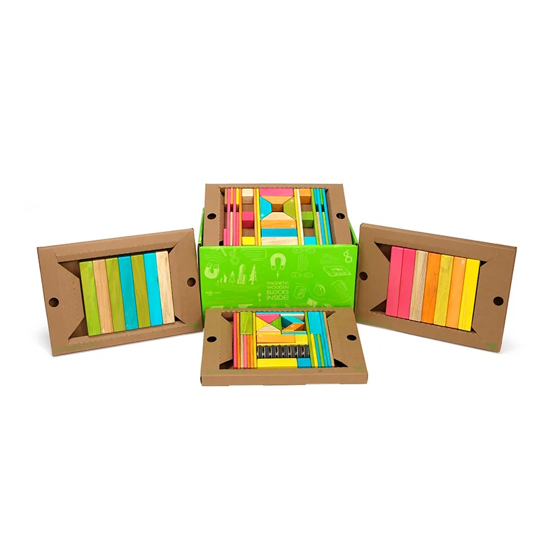 age-appropriate wooden toys                   Magnetic Wooden Blocks Classroom Kit - 90 Piece Kit