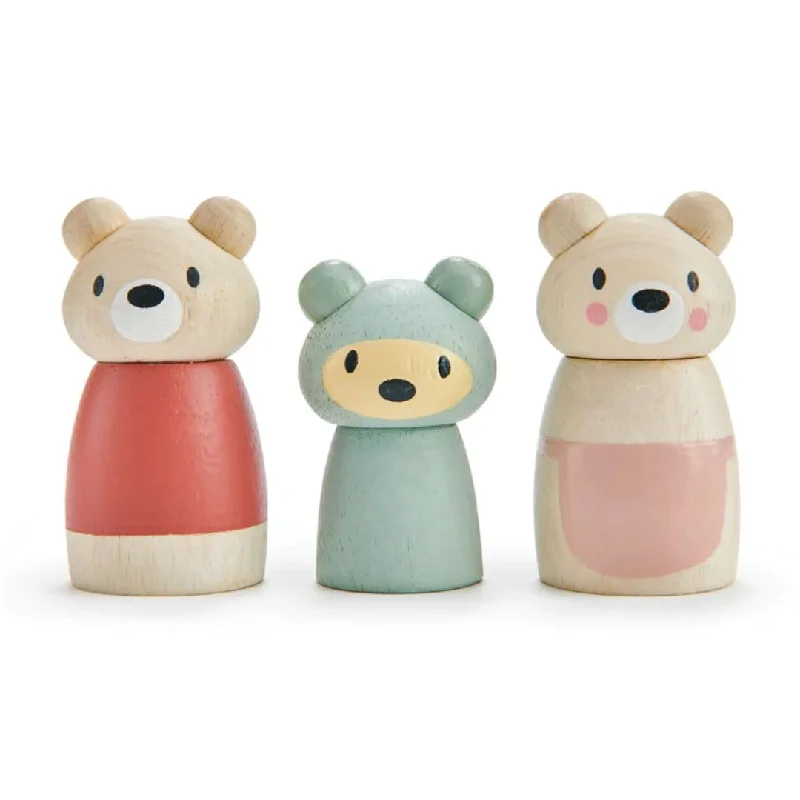 playful wooden toys                  Bear Tales Wooden Doll Set