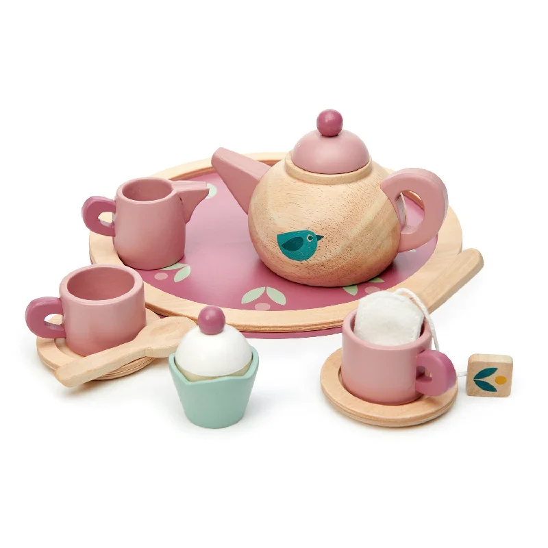 historically accurate and educational wooden toys that teach about cultures                   Tender Leaf Toys Birdie Tea Set