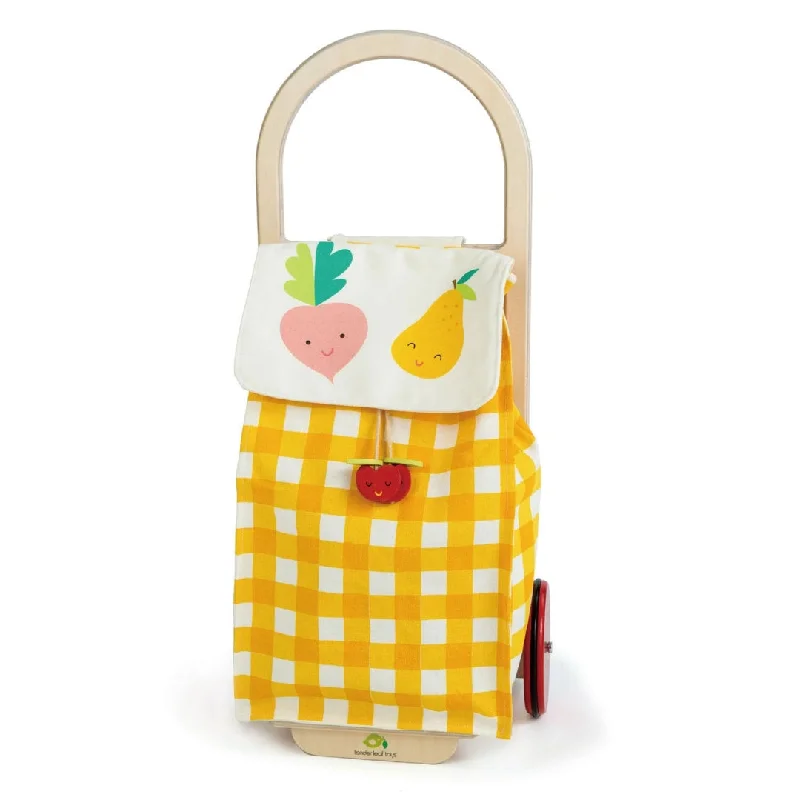 timeless classic wooden toys                   Pull Along Shopping Trolley