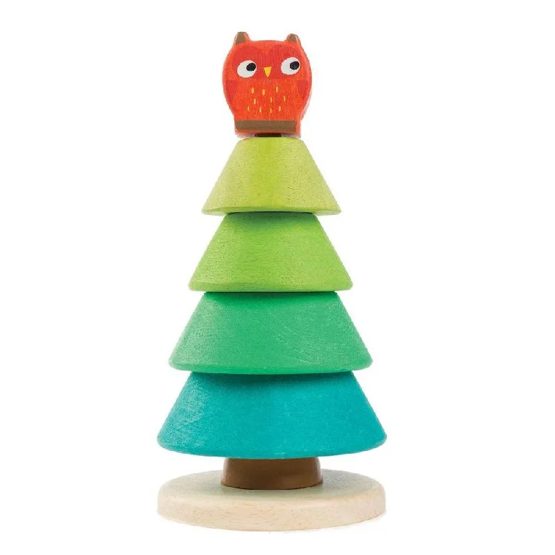 naturally finished and non-toxic wooden toys                   Stacking Fir Tree