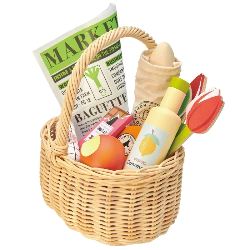 enchanting and magical wooden toys that spark the imagination Wicker Farmer's Market Shopping Basket enchanting and magical wooden toys that spark the imagination Wicker Farmer's Market Shopping Basket