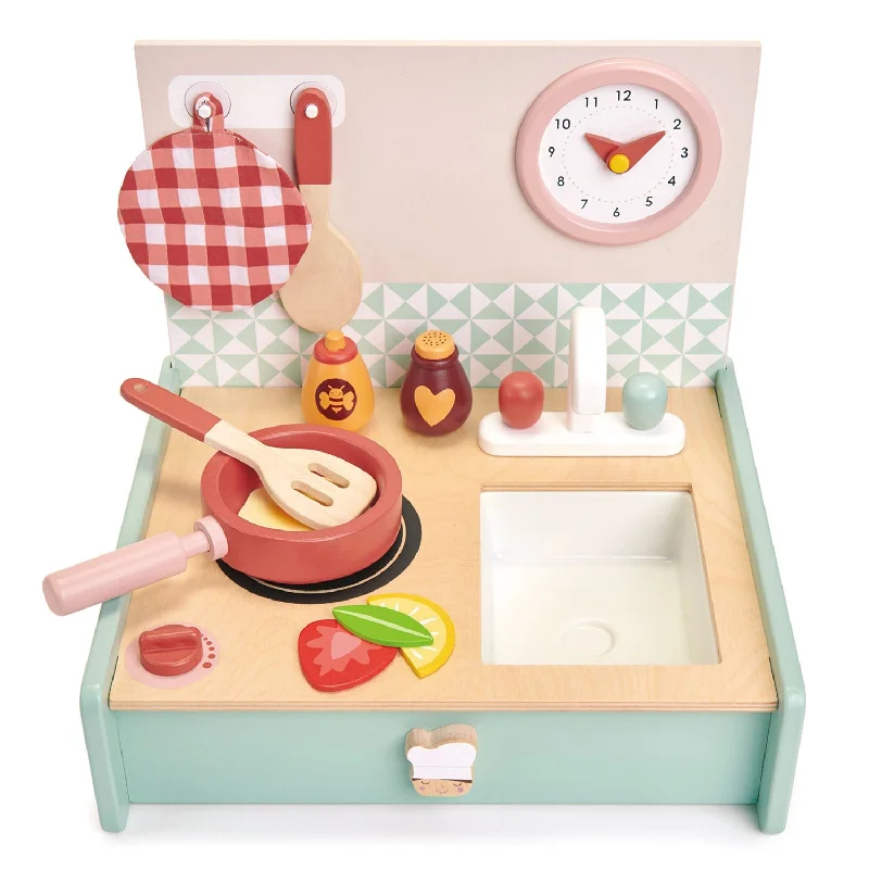 enchanting wooden toys that bring joy and happiness to children                   Tender Leaf Toys Kitchenette