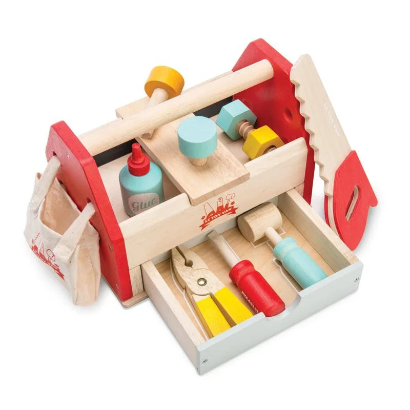 safe and appropriate wooden toys for young children                   Tool Box