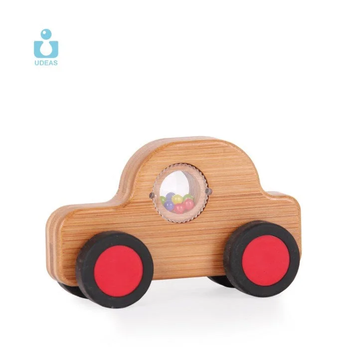 handcrafted wooden toys                  Udeas Bamboo baby car Car