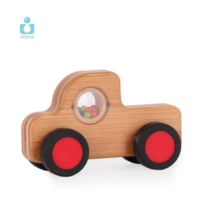 beautiful and detailed wooden toys that inspire creativity                   Udeas Bamboo baby car Pickup truck