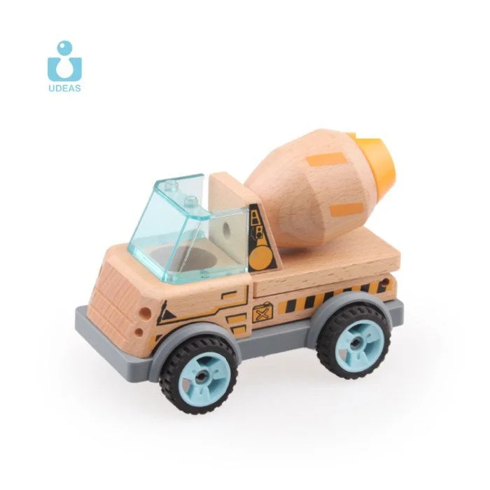 tactile wooden toys                   Udeas Varoom transformable Vehicle Cement Mixer