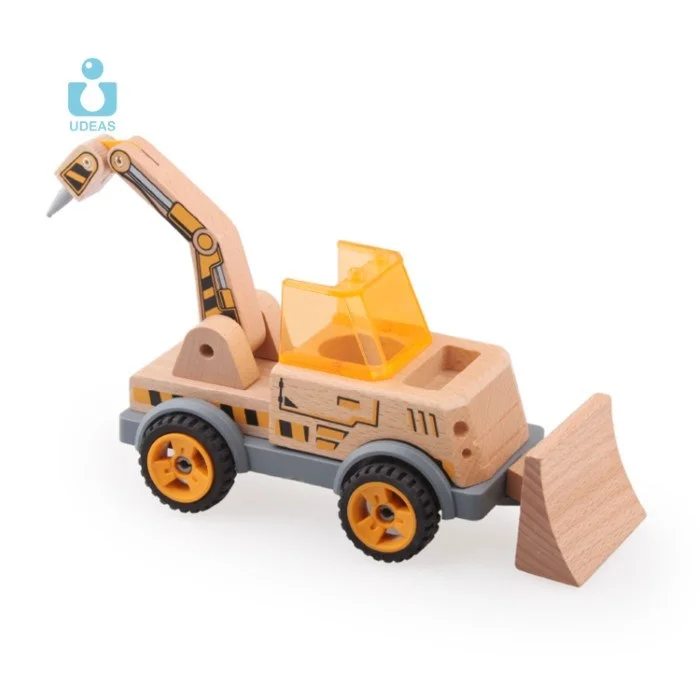 intricately designed wooden toys                 Udeas Varoom transformable Vehicle Digger