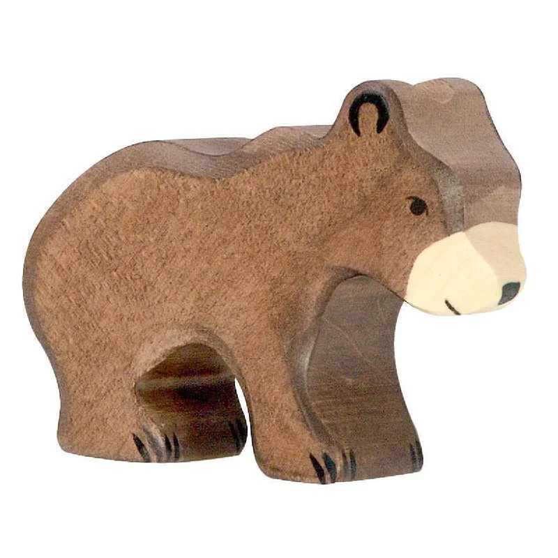 classic wooden toys for kids                Holztiger wooden bear cub
