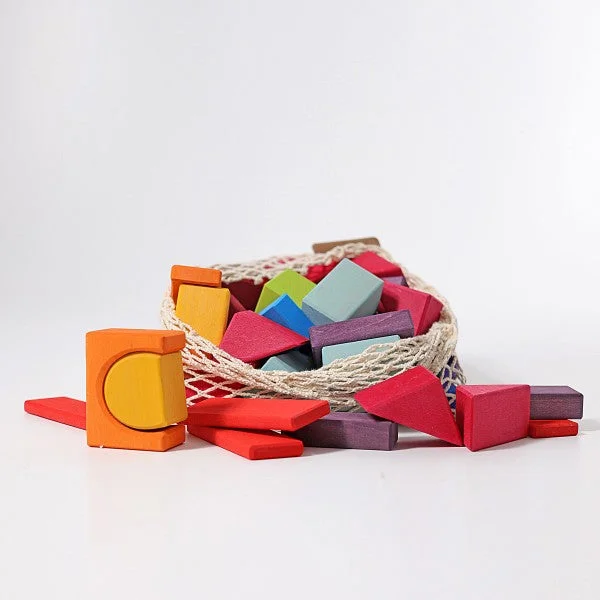 sustainable wooden toys                   Grimm's wooden building blocks set of 60