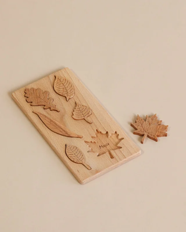robust and child-safe wooden toys for all ages                   Wooden Leaf Puzzle